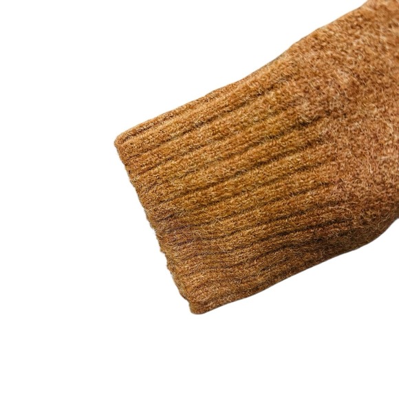 MADEWELL Dillon Mockneck Pullover Sweater Women's Size Medium Brown - Picture 4 of 9